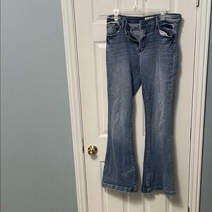 Stylish Blue Flare Women's Jeans